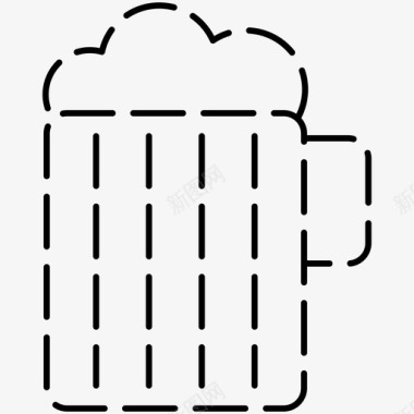 啤酒酿造杯子图标图标