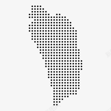 多米尼加加勒比海国家图标图标