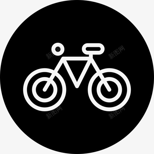 自行车运动运动徽章图标svg_新图网 https://ixintu.com 徽章 自行车 运动