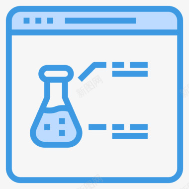 浏览器化学36蓝色图标图标