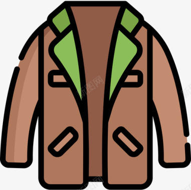 外套冬装及配饰6线性颜色图标图标
