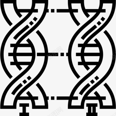 Dna生物工程8线性图标图标