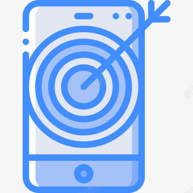 智能手机行动和提醒2蓝色图标图标