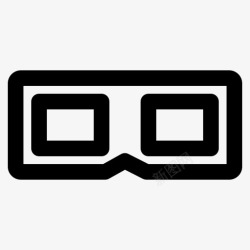 电影眼镜3d电影眼镜多媒体提纲图标高清图片