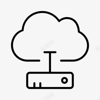 云存储计算设备图标图标