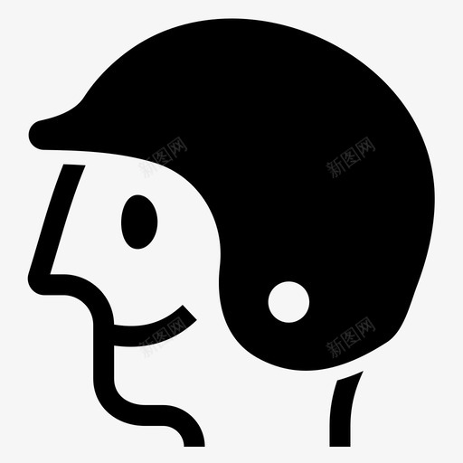 棒球运动员游戏头部保护图标svg_新图网 https://ixintu.com 保护 头盔 头部 性格 棒球 棒球运动 游戏 运动员
