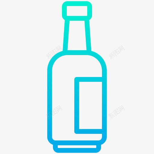 瓶子酒吧60梯度图标svg_新图网 https://ixintu.com 梯度 瓶子 酒吧