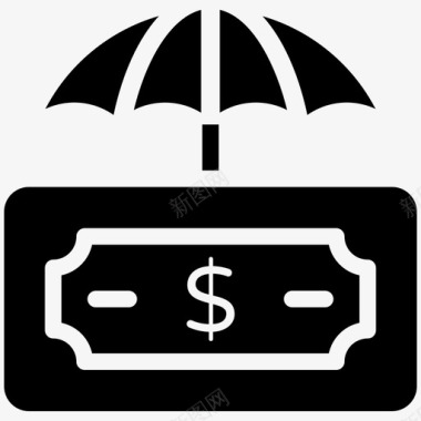 金融保险商业保险金融保护图标图标