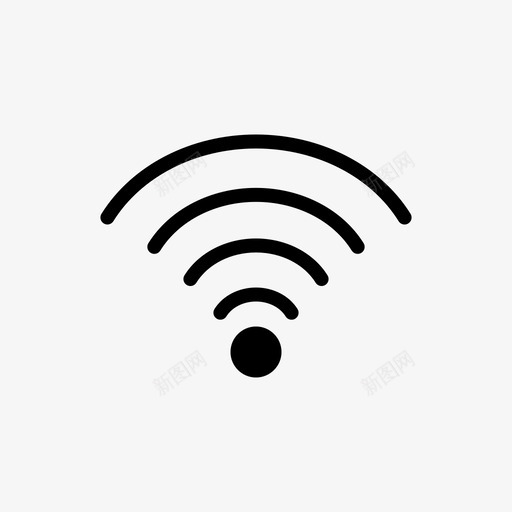 wifi互联网电信图标svg_新图网 https://ixintu.com wifi 互联网 信号 无人机 无线 电信