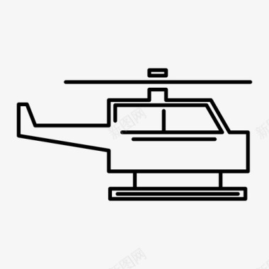 直升机航空飞行图标图标