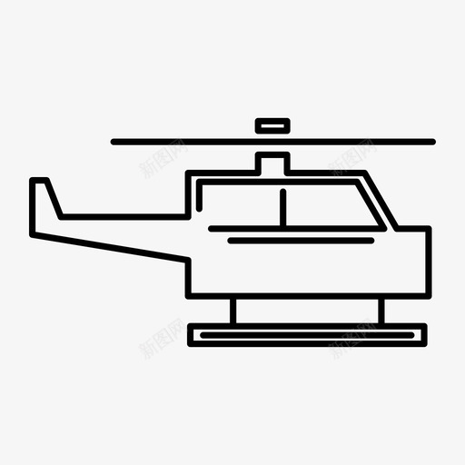 直升机航空飞行图标svg_新图网 https://ixintu.com 直升机 航空 运输 飞行