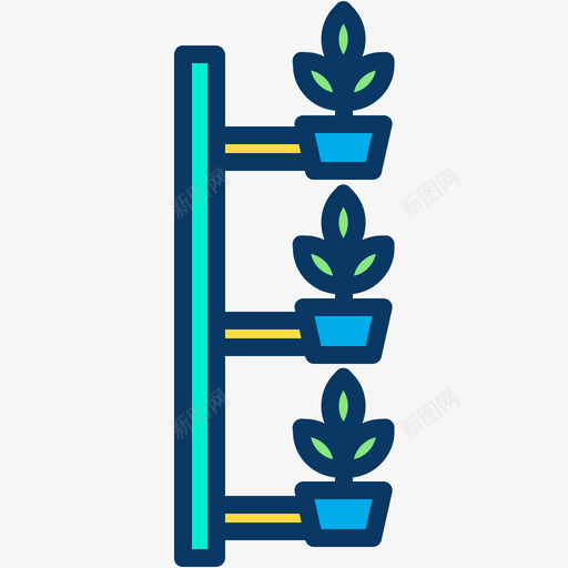 垂直农业农业和农民线性颜色图标svg_新图网 https://ixintu.com 农业和农民 垂直农业 线性颜色