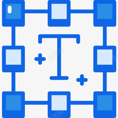 文本ui界面30蓝色图标图标