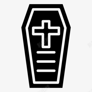 棺材教皇祈祷图标图标
