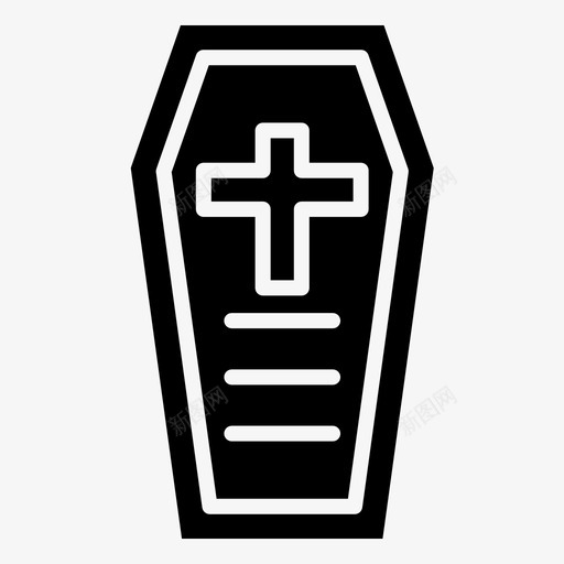 棺材教皇祈祷图标svg_新图网 https://ixintu.com 坚实 宗教 教皇 文化 棺材 祈祷 黄色