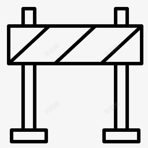 路障屏障砌块图标svg_新图网 https://ixintu.com 屏障 建筑 建筑和施工常规轮廓 砌块 路障