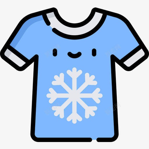 T恤冬装及配饰6线性颜色图标svg_新图网 https://ixintu.com 冬装 线性 配饰 颜色