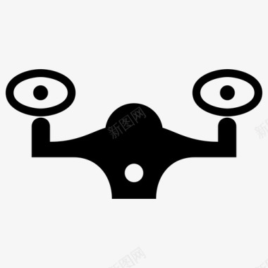 无人机照相机飞行图标图标