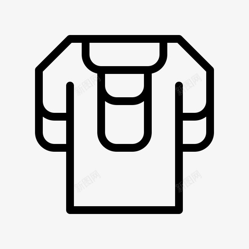 T恤试试线性的图标svg_新图网 https://ixintu.com T恤 线性的 试试