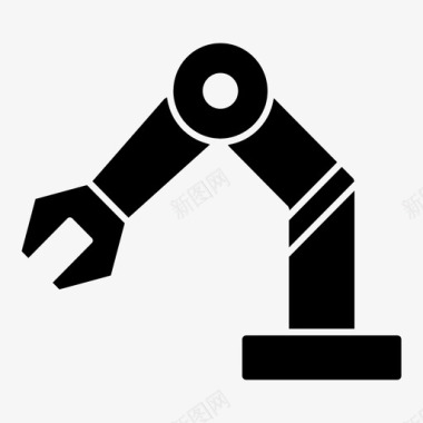 机器人机器工业机器人手臂图标图标