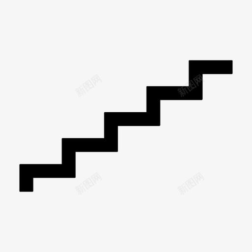楼梯脚楼梯井图标svg_新图网 https://ixintu.com 上去 台阶 楼梯 楼梯井