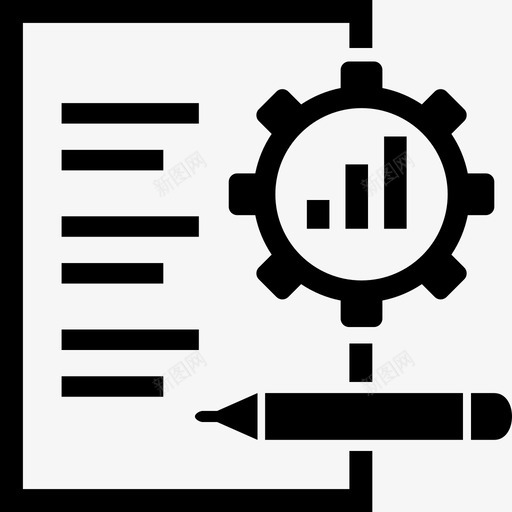 支持报告分析出纳图标svg_新图网 https://ixintu.com 出纳 分析 支持报告 经理