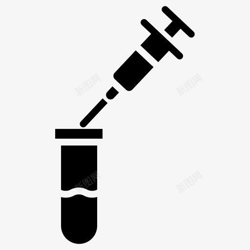 注射器科学101固体图标svg_新图网 https://ixintu.com 固体 注射器 科学