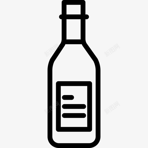 酒瓶婚礼146直线型图标svg_新图网 https://ixintu.com 婚礼 直线 线型 酒瓶