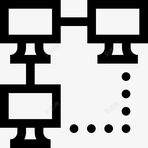 点对点区块链20线性图标svg_新图网 https://ixintu.com 区块 线性