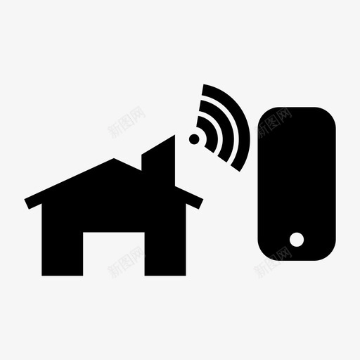 通讯家庭家庭自动化房屋图标svg_新图网 https://ixintu.com 信号 家庭 房屋 智能 智能家居 自动化 设备 通讯