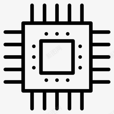 处理器计算机笔记本电脑图标图标