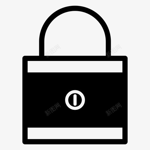 挂锁锁定保护图标svg_新图网 https://ixintu.com 保护 安全 挂锁 犯罪标志 锁定