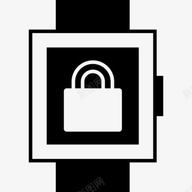 智能手表锁定安全解锁图标图标