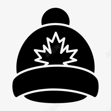 比尼加拿大帽图标图标