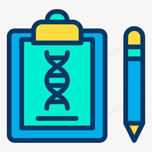 剪贴板科学97线性颜色图标svg_新图网 https://ixintu.com 剪贴板 科学 线性 颜色