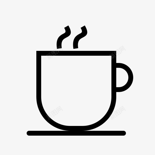 咖啡杯热咖啡马克杯图标svg_新图网 https://ixintu.com 咖啡 咖啡杯 马克