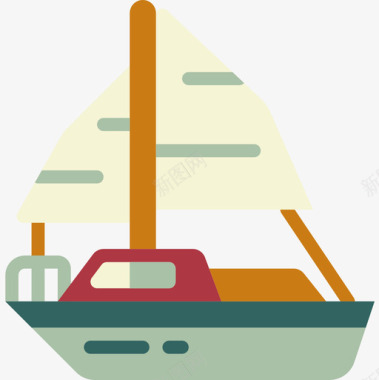 船运输119扁平图标图标