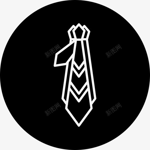 领带商务礼服图标svg_新图网 https://ixintu.com 办公室 办公室徽章 商务 礼服 领带