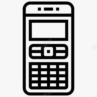 手机对话资产23线性图标图标