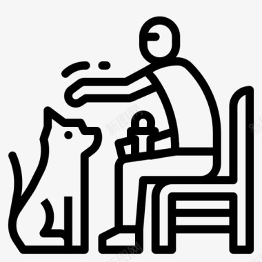 公园狗宠物图标图标