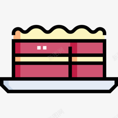 蛋糕杂项59线形颜色图标图标