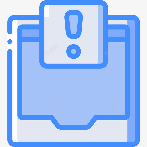 收件箱操作和提醒2蓝色图标svg_新图网 https://ixintu.com 提醒 操作 收件箱 蓝色