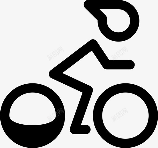 自行车比赛踏板图标svg_新图网 https://ixintu.com 夏季 奥林匹克运动会 比赛 田径 自行车 踏板 骑行