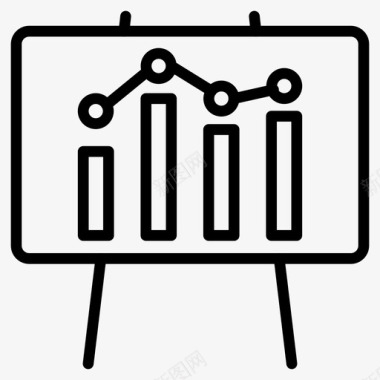 演示分析板图标图标