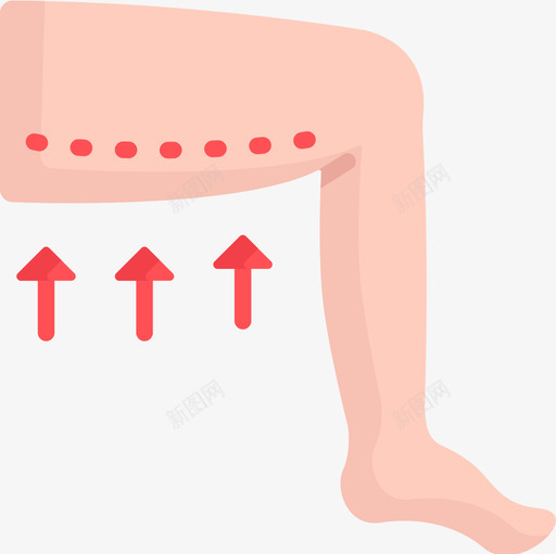 腿部整形手术4扁平图标svg_新图网 https://ixintu.com 扁平 手术 整形 腿部