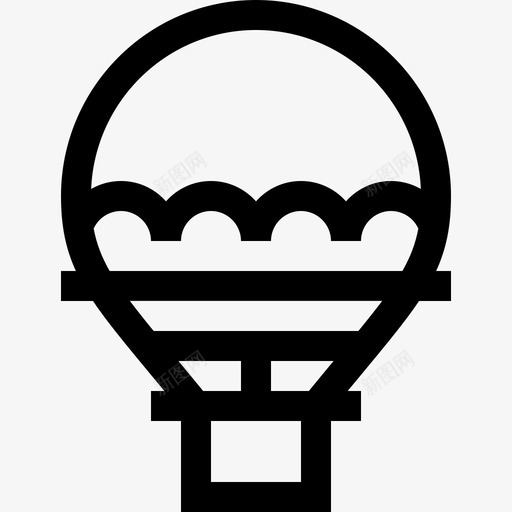 热气球马戏团47直线型图标svg_新图网 https://ixintu.com 热气球 直线型 马戏团47