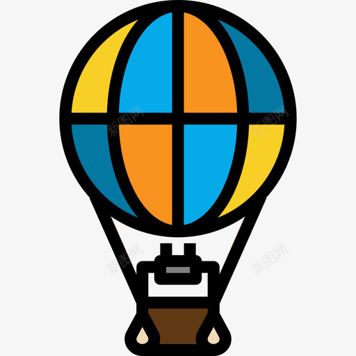 气球运输122线颜色图标svg_新图网 https://ixintu.com 气球 运输 颜色