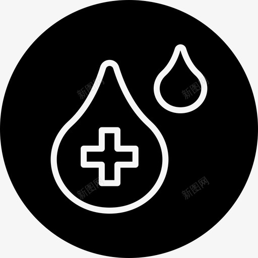 血液护理捐献者图标svg_新图网 https://ixintu.com 健康 医疗 徽章 护理 捐献者 血液