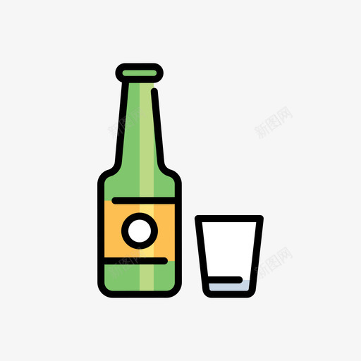 瓶饮料20线性颜色图标svg_新图网 https://ixintu.com 线性 颜色 饮料