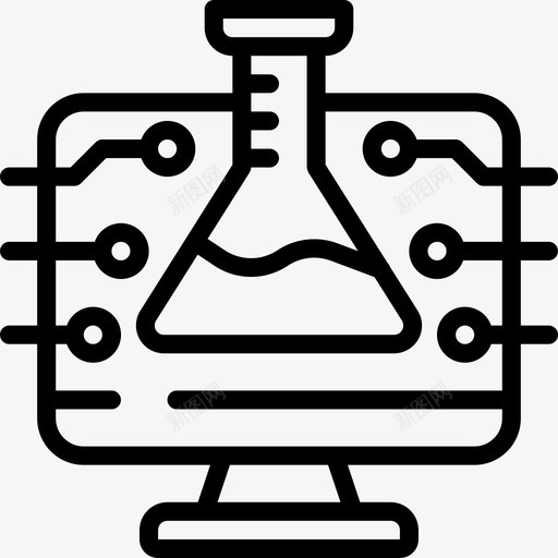 科学茎8线性图标svg_新图网 https://ixintu.com 科学 线性